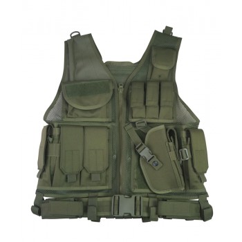 Cross-Draw Tactical Vest (OD)